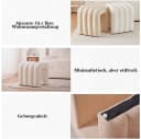 Zedelmaier Sitzhocker Beige Polsterhocker Modern Bild 4