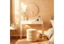 Zedelmaier Sitzhocker Beige Teddyfell mit Stauraum Bild 4