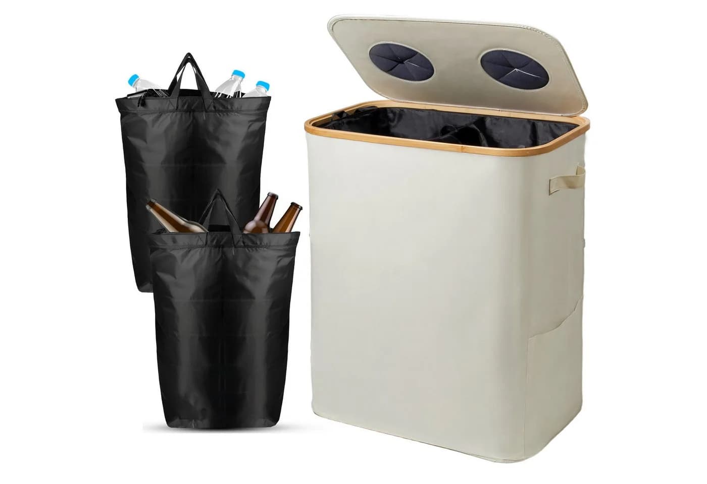 Zedelmaier Pfandflaschen-Auffangbehälter 140L Beige - Bild 2