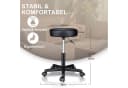 Zedelmaier Drehhocker Bürohocker Barhocker Arbeitshocker Polsterung 46-60cm Höhenverstellbar 360°drehbar mit 5 Rollen Bild 1