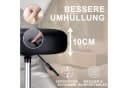 Zedelmaier Drehhocker Bürohocker Barhocker Arbeitshocker Polsterung 46-60cm Höhenverstellbar 360°drehbar mit 5 Rollen Bild 5