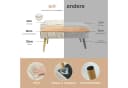 Zedelmaier Sitzhocker Beige Moderner Polsterhocker Bild 1