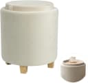 Zedelmaier Sitzhocker mit Stauraum Beige Samt Bild 2
