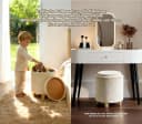 Zedelmaier Sitzhocker mit Stauraum Beige Samt Bild 4