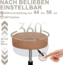 Zedelmaier Drehhocker Orange Kunstleder höhenverstellbar Bild 3