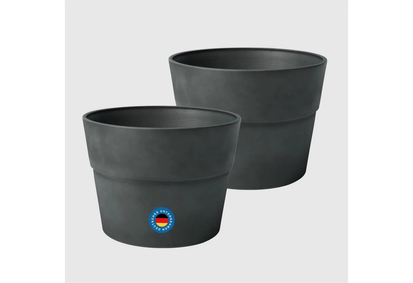 Zedelmaier Blumentopf 2er-Set - Hochwertiger Kunststoff - Bild 2