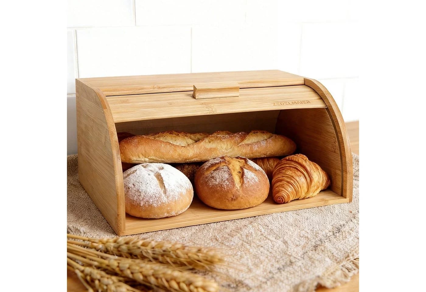 Zedelmaier Brotkasten Bambus mit Rolldeckel - Bild 2