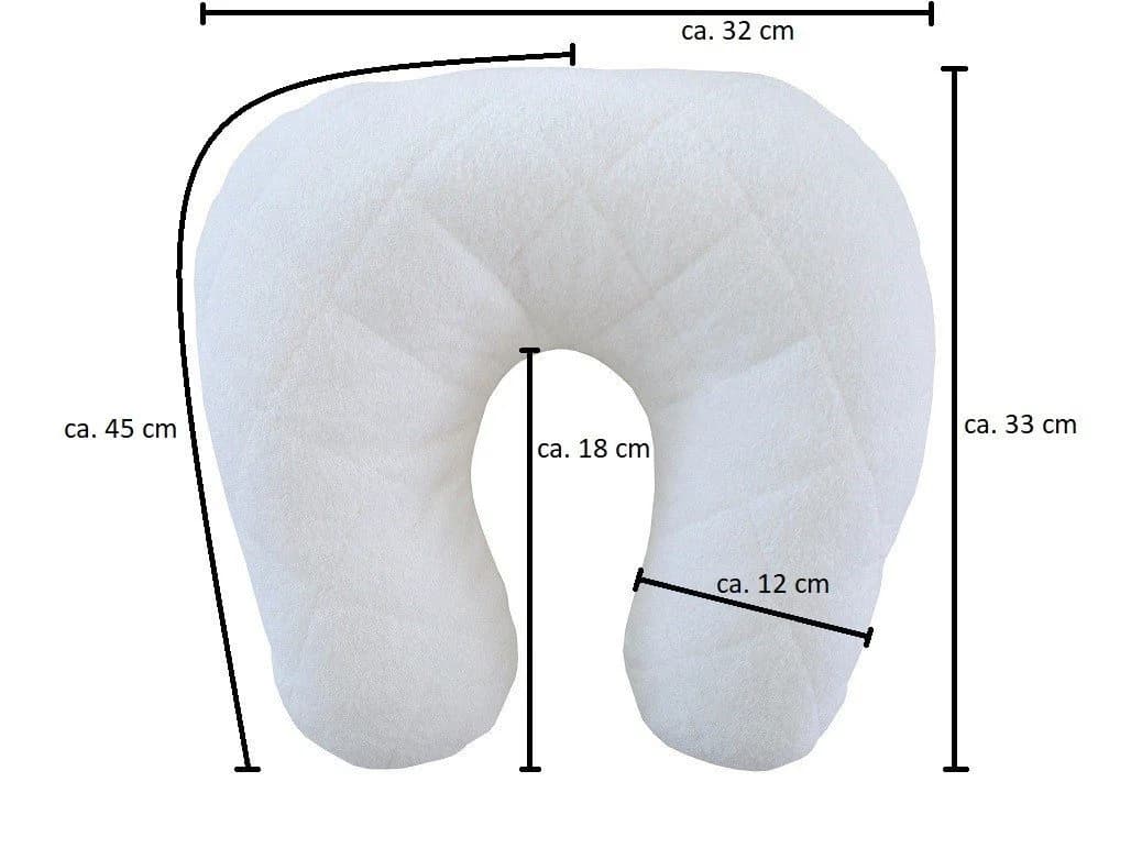 DUKAL Kissenbezug Nackenhörnchen 100% Baumwolle Made in Germany