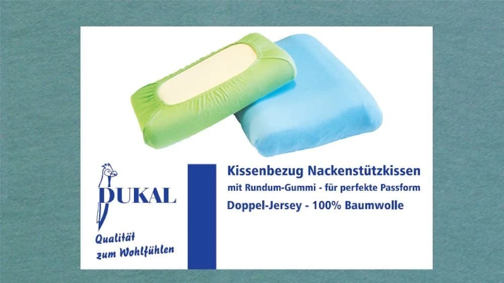 DUKAL Kissenbezug Nackenstütze Baumwolle Grün