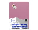 DUKAL Spannbettlaken 100% Baumwolle Rosa Doppel-Jersey Made in Germany Bild 2