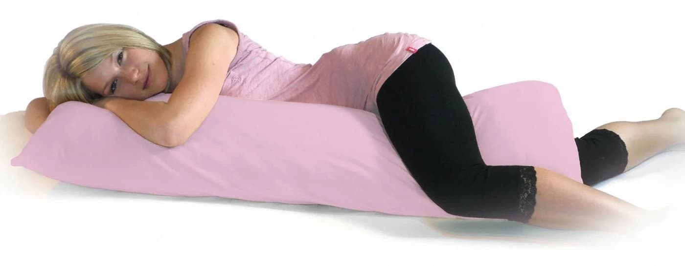 DUKAL Kissenbezug Seitenschläfer 100% Baumwolle Rosa