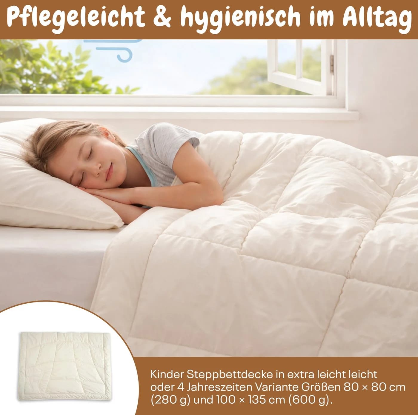 geborgenschlafen Naturfaserbettdecke Bio Leinen Baumwolle Ganzjahresdecke - Bild 4