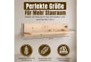 geborgenschlafen Wandregal Zirbenholz 140 cm Naturbelassen Massivholz Bild 1