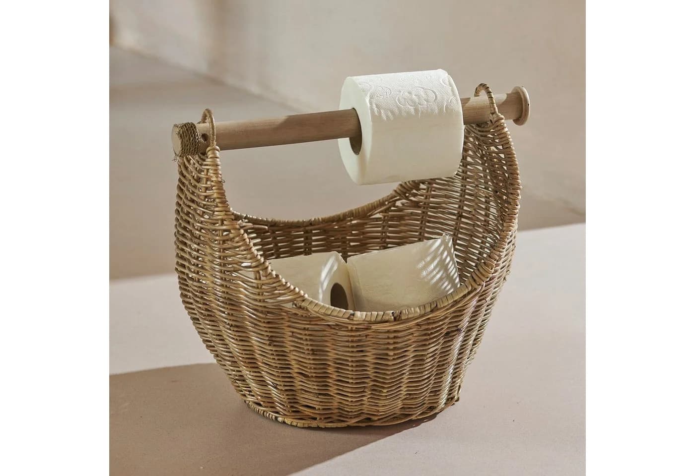 Mirabeau Badorganizer Toilettenpapierhalter Liope braun