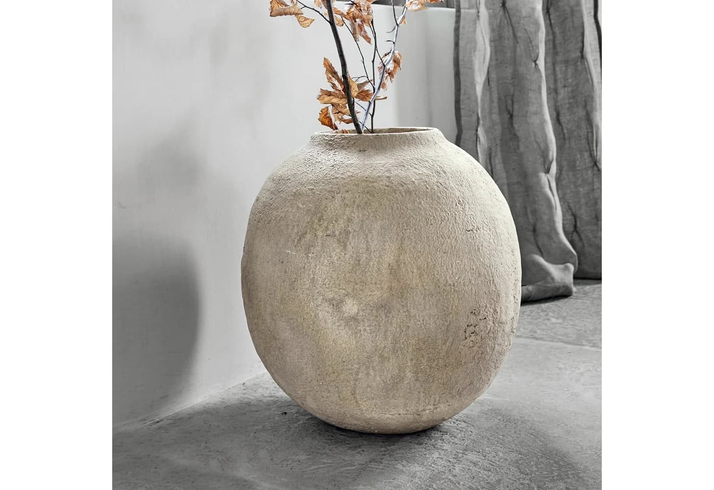 Mirabeau Tischvase Samai antikbeige Polyresin - Bild 3