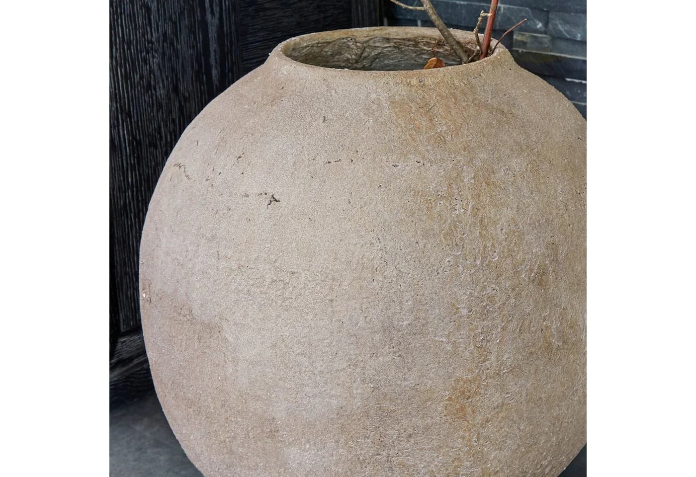 Mirabeau Tischvase Samai antikbeige Polyresin - Bild 5