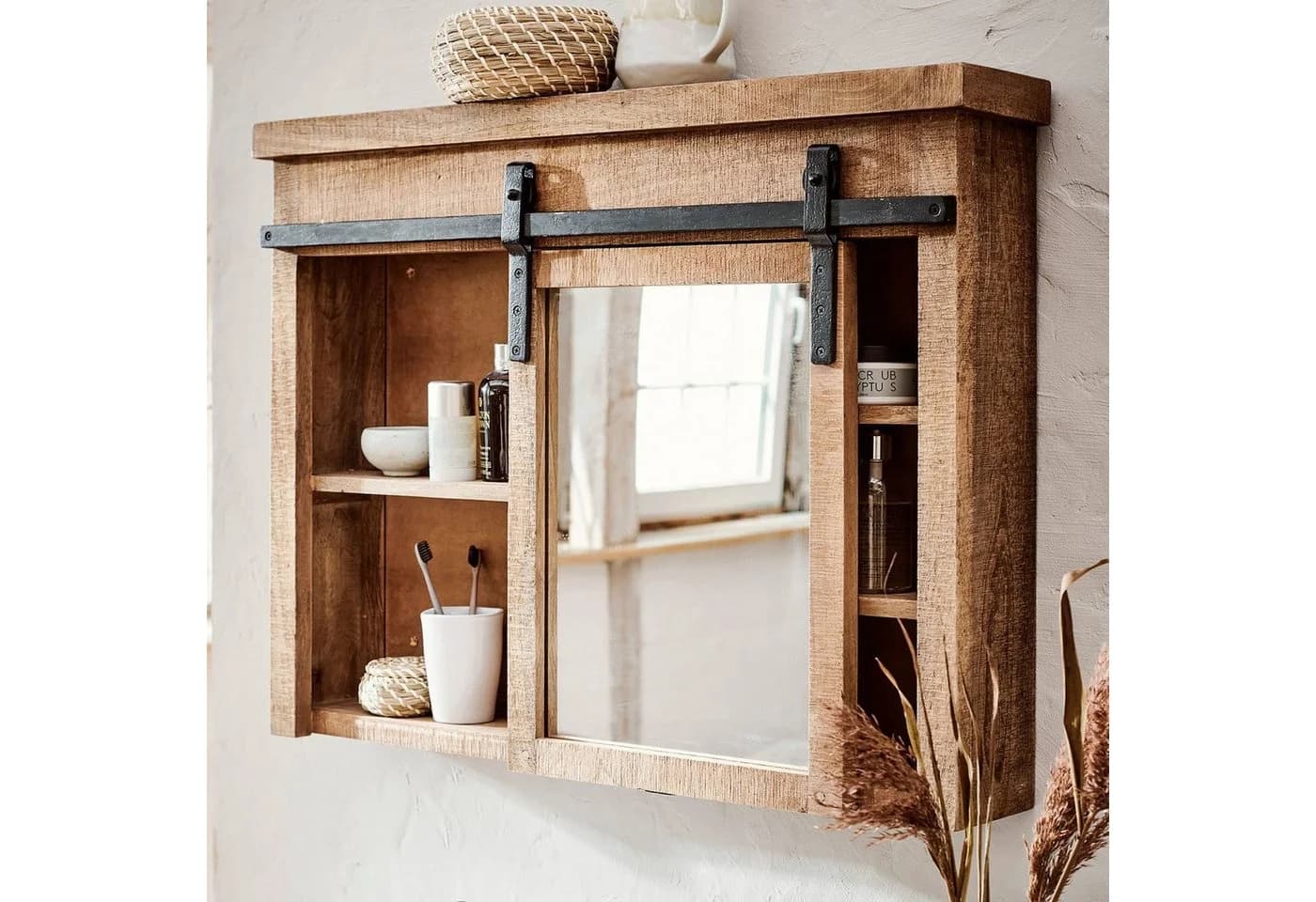 Mirabeau Waschbeckenschrank Spiegelschrank Taylors Island Braun - Bild 3