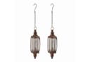 Mirabeau LED Laterne 2er Set Flavin Antikbraun Bild 2