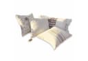 Mirabeau Kissenhülle 4er Set Olette Creme/Braun Leinen Bild 2