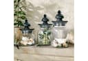 Mirabeau Dose 3er Set Hakeen Glas Mangoholz schwarz/transparent Bild 1
