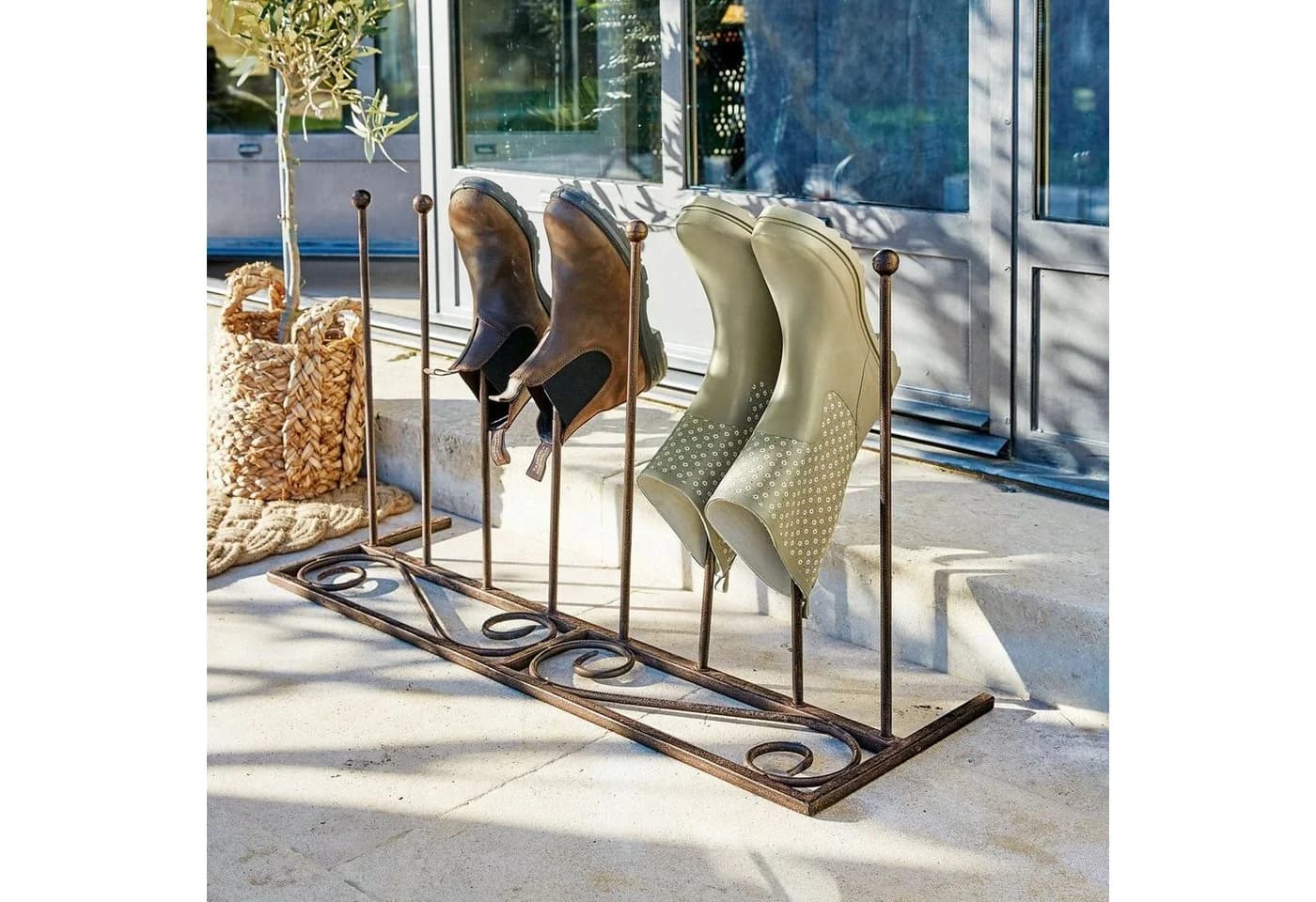 Mirabeau Schuhregal Schuhständer Patterson Antikbraun - Bild 3