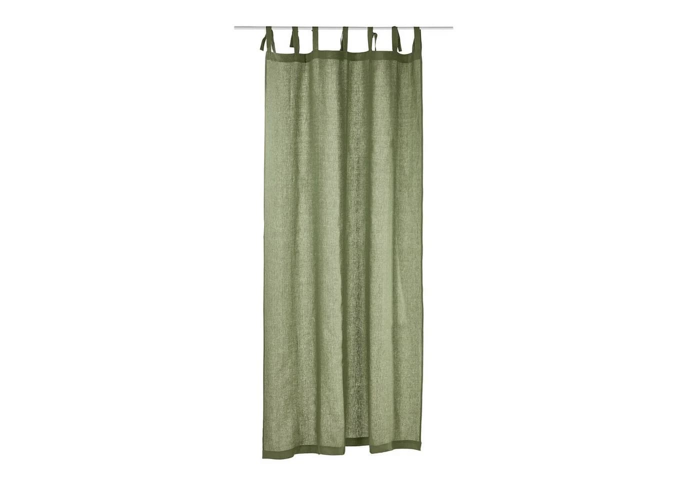 Mirabeau Vorhang Gardine Adara Grün Leinen - Bild 2