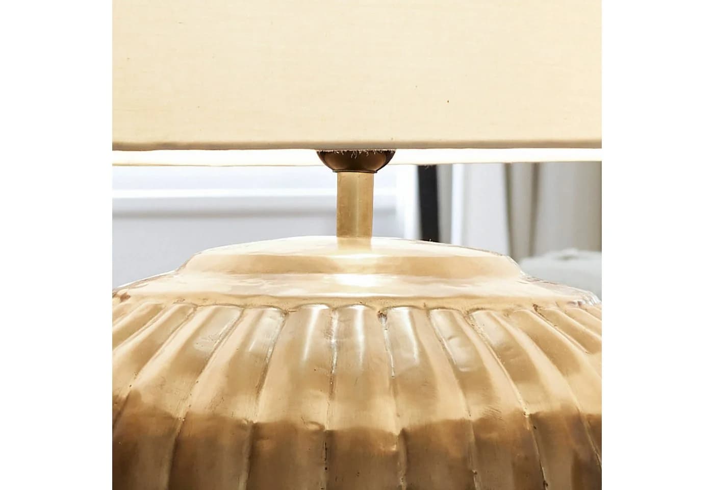 Mirabeau Tischleuchte Fauville Gold/Creme Messing - Bild 5