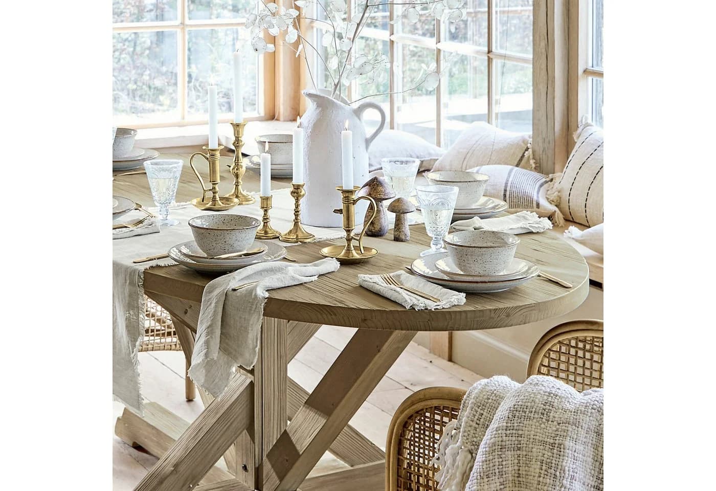 Mirabeau Stoffserviette Largo 4er Set Beige Leinen - Bild 5