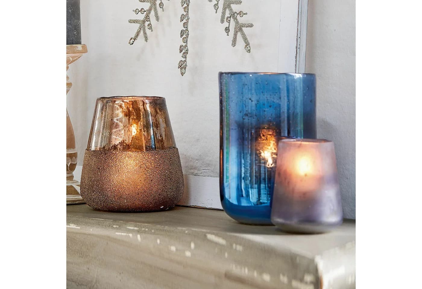 Mirabeau Windlicht 6er Set Paro blau Glas - Bild 3