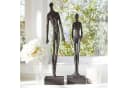 Mirabeau Dekofigur 2er Set Perce Anthrazit Aluminium Mangoholz Bild 1