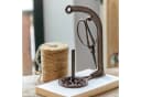 Mirabeau Gartenfigur Schnurhalter mit Schere, Braun, Jute & Antik-Finish Bild 3