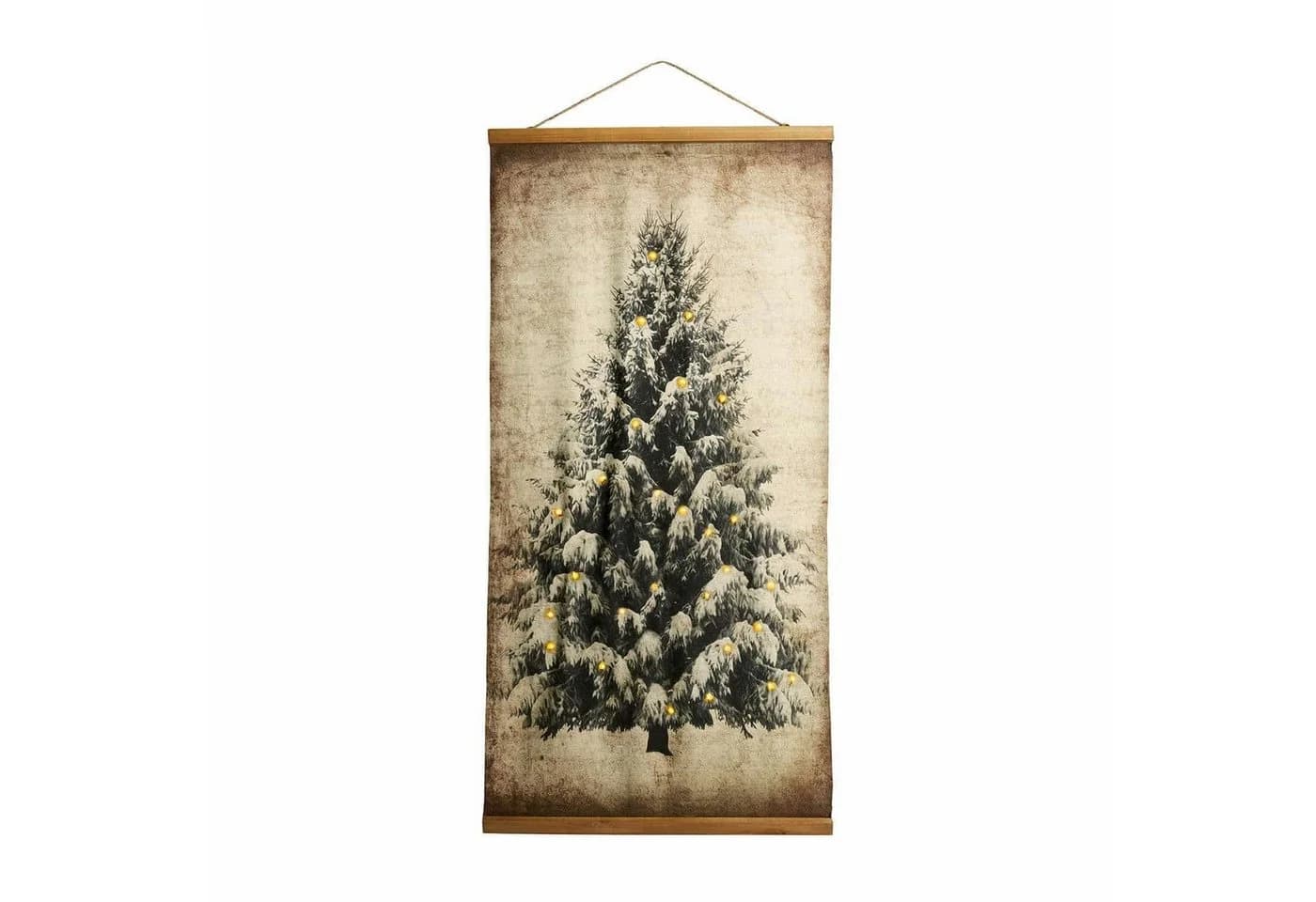 Mirabeau Weihnachtsbild mit LED Tannenbaum beige/braun - Bild 2