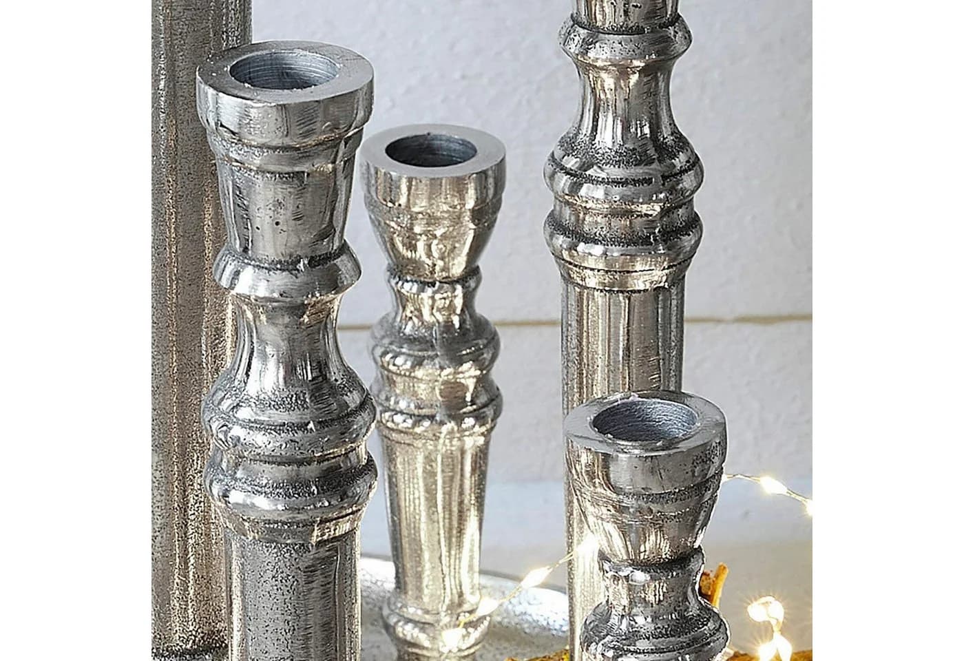 Mirabeau Kerzenständer Calcot Antiksilber - Bild 5