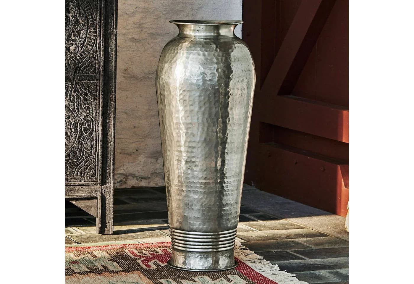Mirabeau Schirmständer Saba antiksilber Aluminium