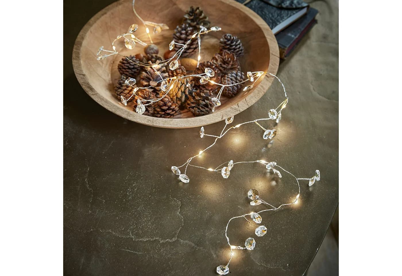 Mirabeau LED-Lichterkette Laurits klar mit 20 warmweißen LEDs