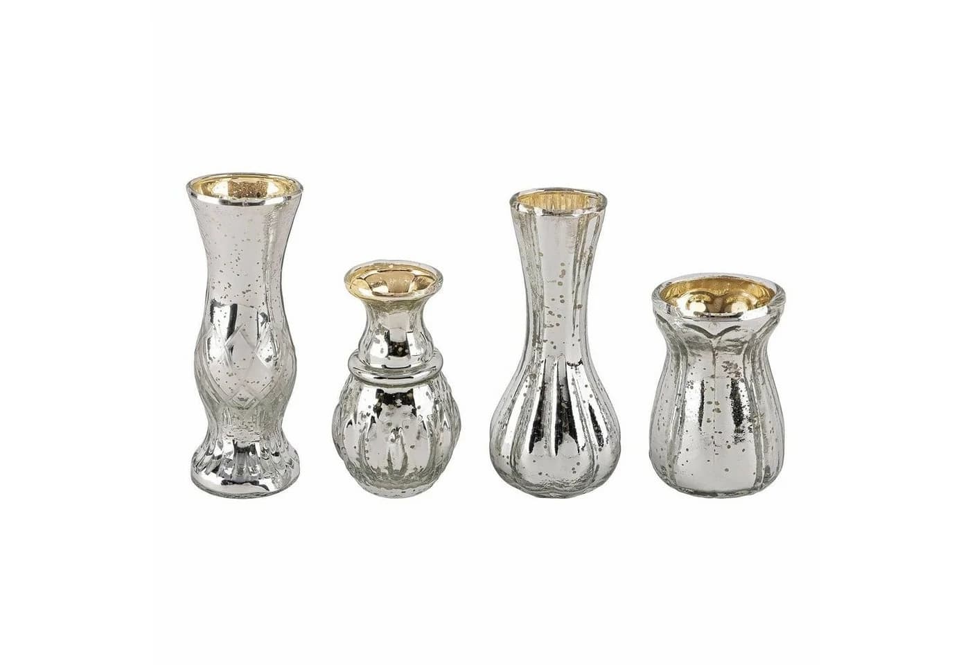 Mirabeau Tischvase 4er Set Maelie Antiksilber - Bild 3