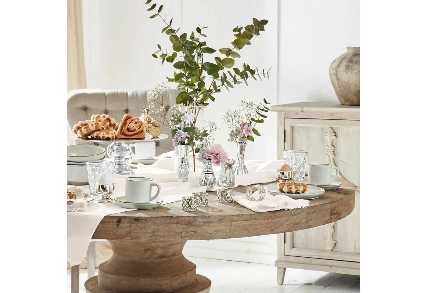 Mirabeau Tischvase 4er Set Maelie Antiksilber - Bild 5