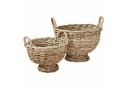 Mirabeau Dekokorb 2er Set Braun Handgeflochten Rattan Landhaus Bild 1