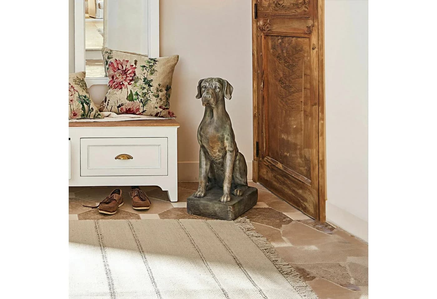 Mirabeau Deko-Hund Jules grau Kunststein - Bild 3