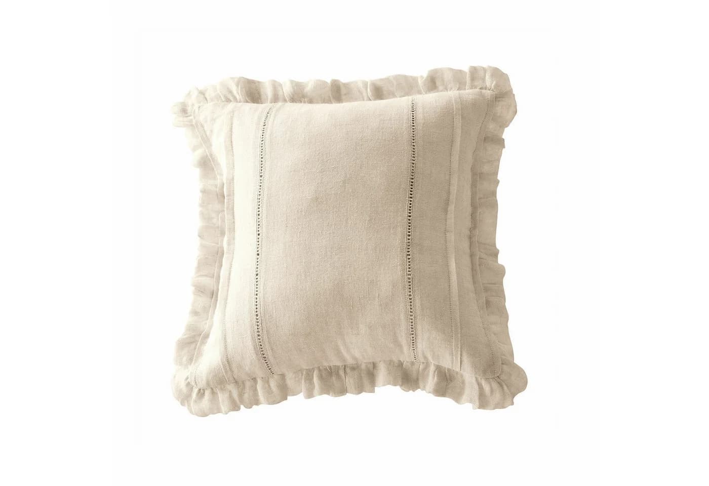 Mirabeau Kissenhülle Luritte Creme Leinen Romantik - Bild 2