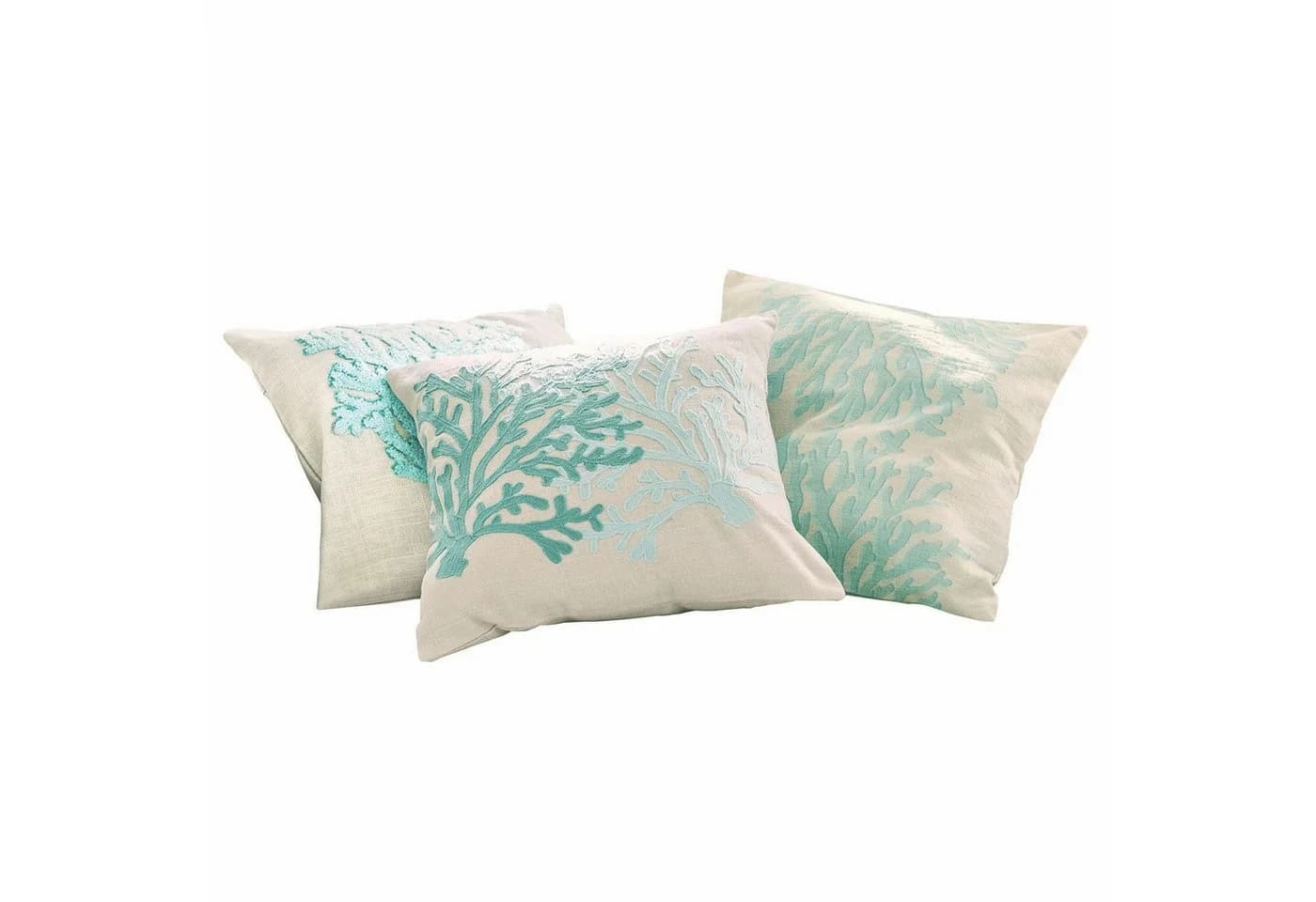Mirabeau Kissenhülle 3er Set Vaiea türkis/beige Baumwolle - Bild 2