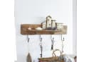 Mirabeau Dekohaken Hakenboard Charmani braun Paulowniaholz Bild 5