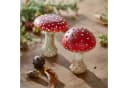 Mirabeau Deko-Pilz 2er Set Quintelle rot/weiß Polyresin Bild 1