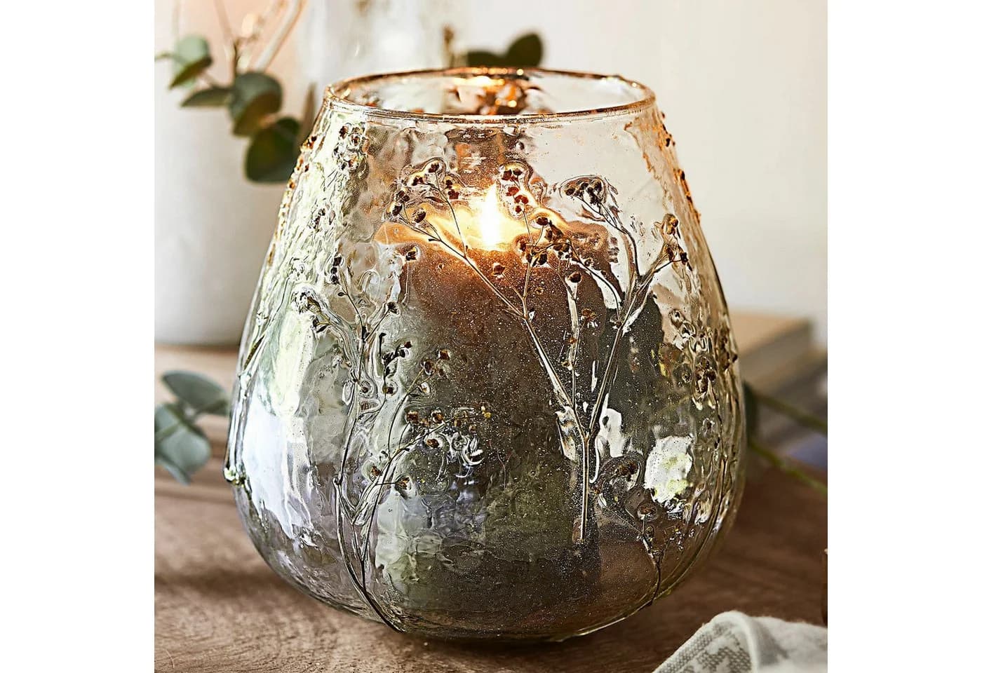 Mirabeau Windlicht 2er Set Elorisse Klar/Gelb Glas - Bild 5
