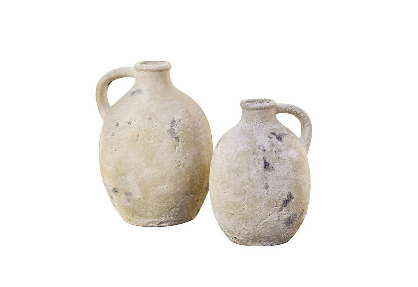 Mirabeau Übertopf Vase 2er Set Yvorne antikcreme Terrakotta - Bild 2