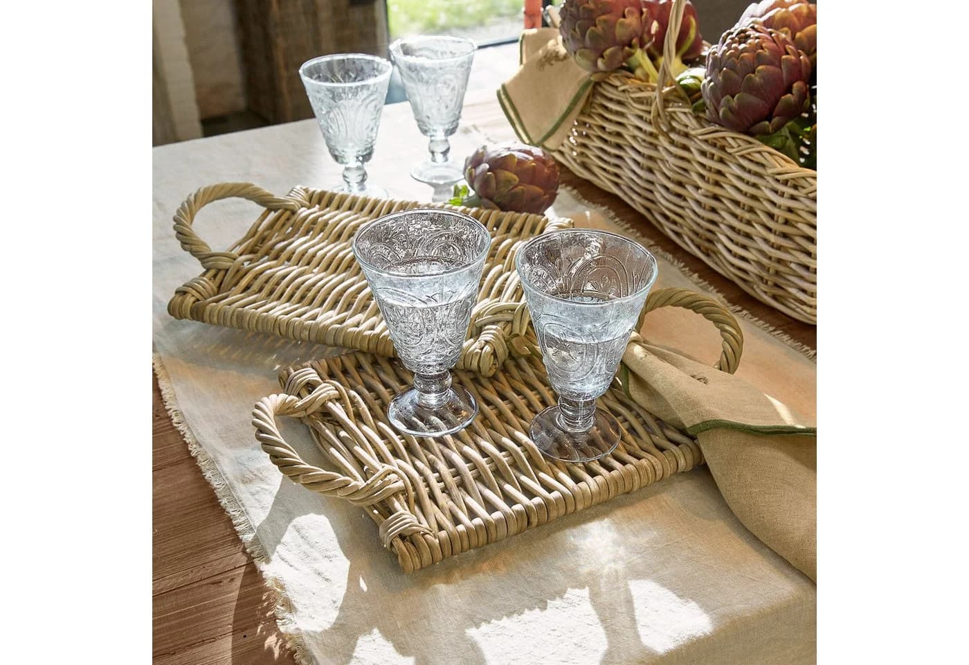Mirabeau Platzset 2er Set Allegretta Braun Rattan - Bild 3