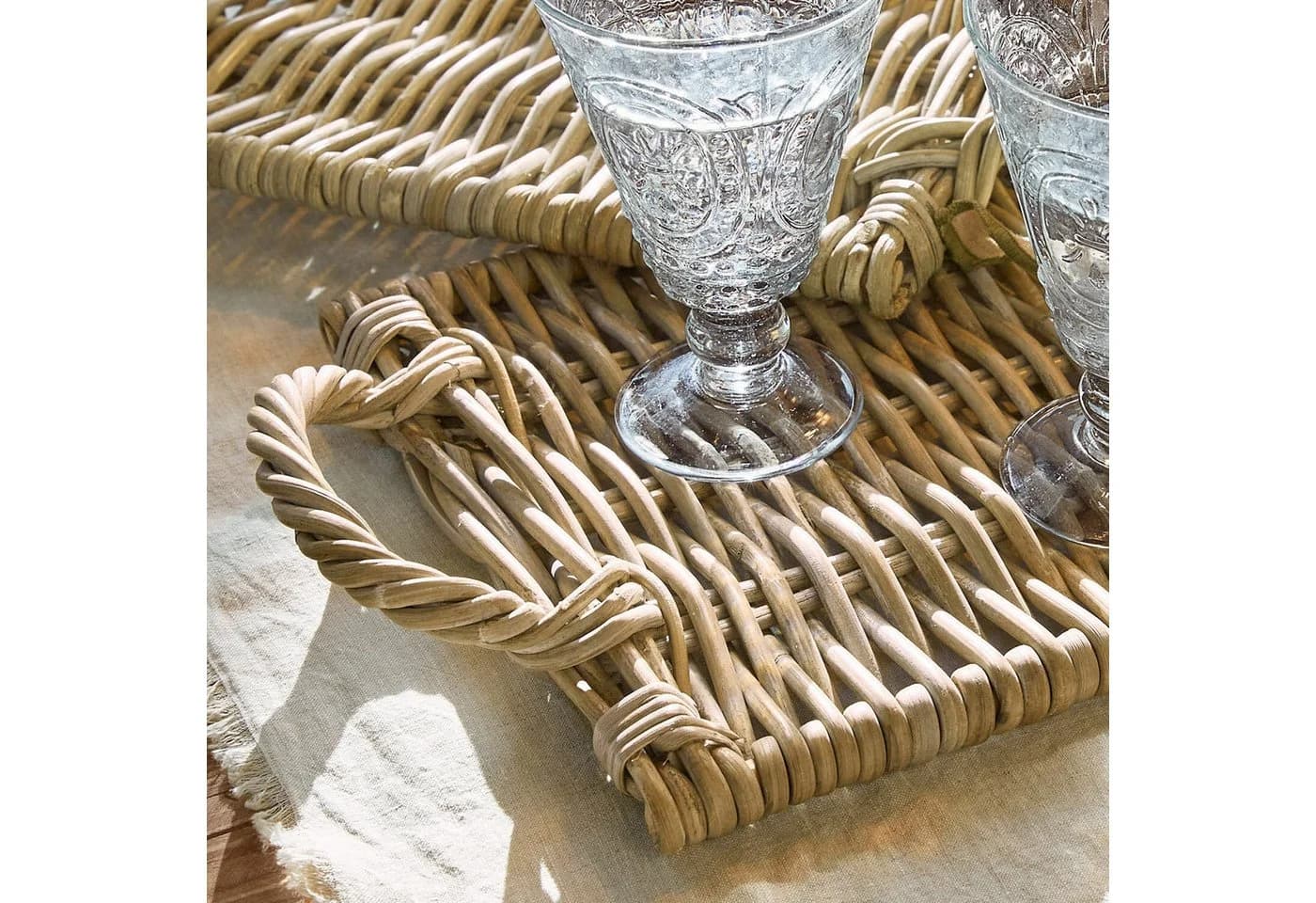 Mirabeau Platzset 2er Set Allegretta Braun Rattan - Bild 5