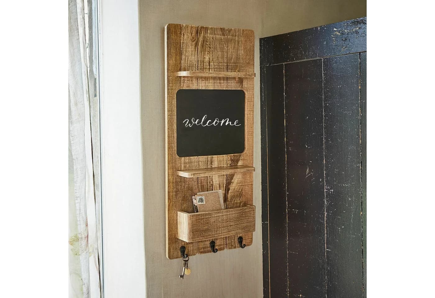 Mirabeau Wand-Organizer Seraphique Braun/Schwarz Mangoholz