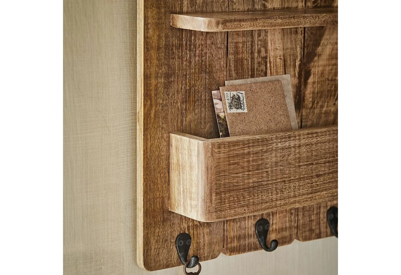 Mirabeau Wand-Organizer Seraphique Braun/Schwarz Mangoholz - Bild 5