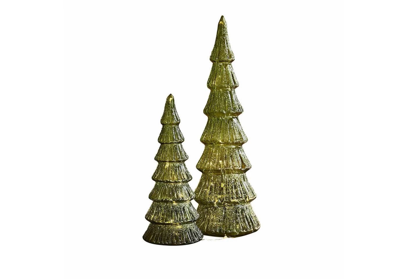 Mirabeau LED-Baum 2er Set Merrton Grün Weihnachtsfigur - Bild 2